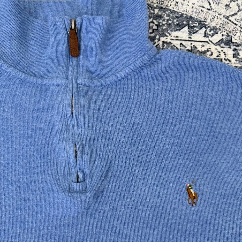 Polo Ralph Lauren blue quarter zip sweatshirt - Size M